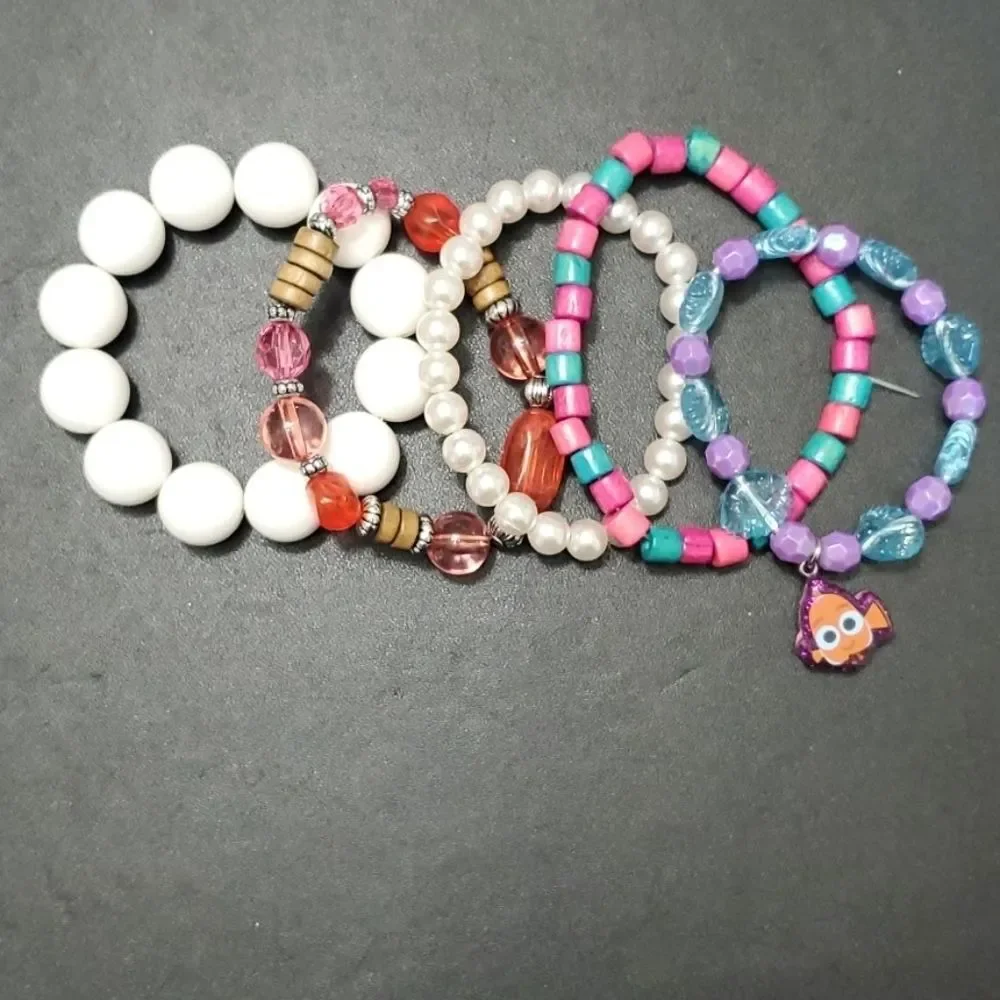 Child size stretch bracelet bundle